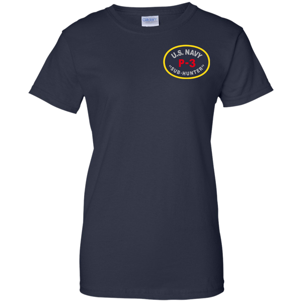 P-3 Sub Hunter 1 Ladies Custom Cotton T-Shirt