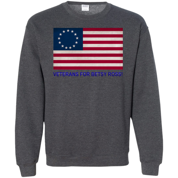 Betsy Ross Vets 1 Crewneck Pullover Sweatshirt