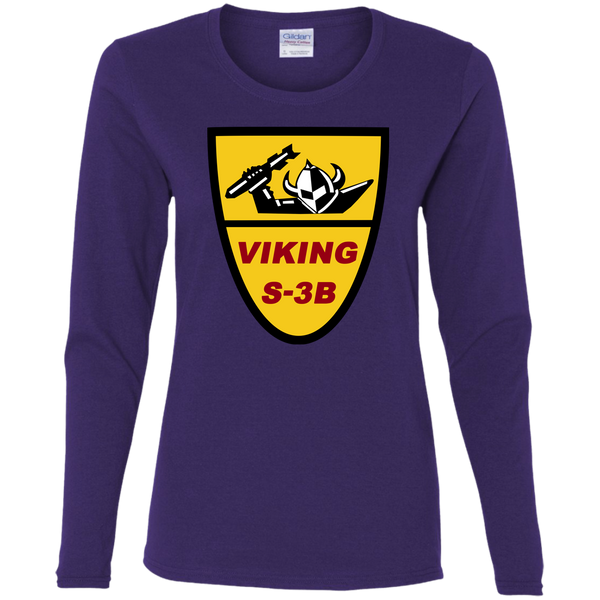 S-3 Viking 1 Ladies' Cotton LS T-Shirt