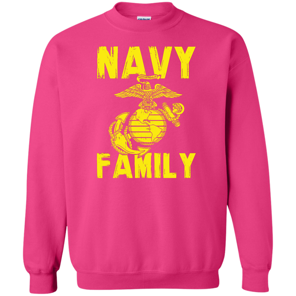 Navy Family Semper Fi 1 Crewneck Pullover Sweatshirt
