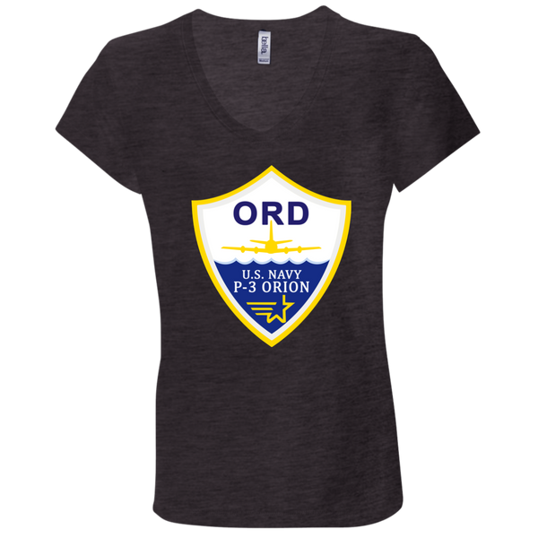 P-3 Orion 3 ORD Ladies Jersey V-Neck T-Shirt