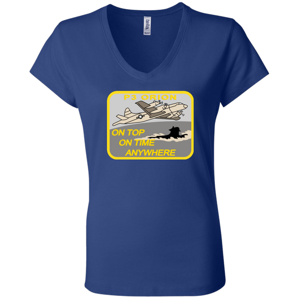 P-3 On Top Ladies Jersey V-Neck T-Shirt