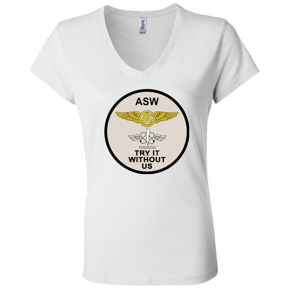 ASW 01 Ladies' Jersey V-Neck T-Shirt