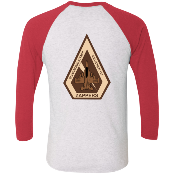 VAQ 130 5c Baseball Raglan T-Shirt