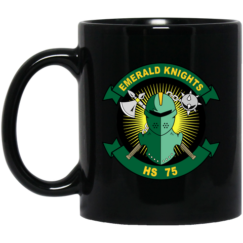 HS 75 3 Black Mug - 11oz