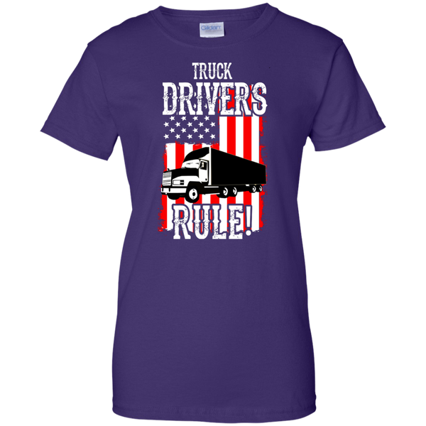 Truck Drivers Rule Ladies' Cotton T-Shirt