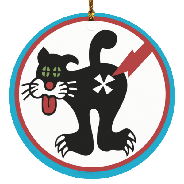 Duty Cat 1 Ornament - Circle