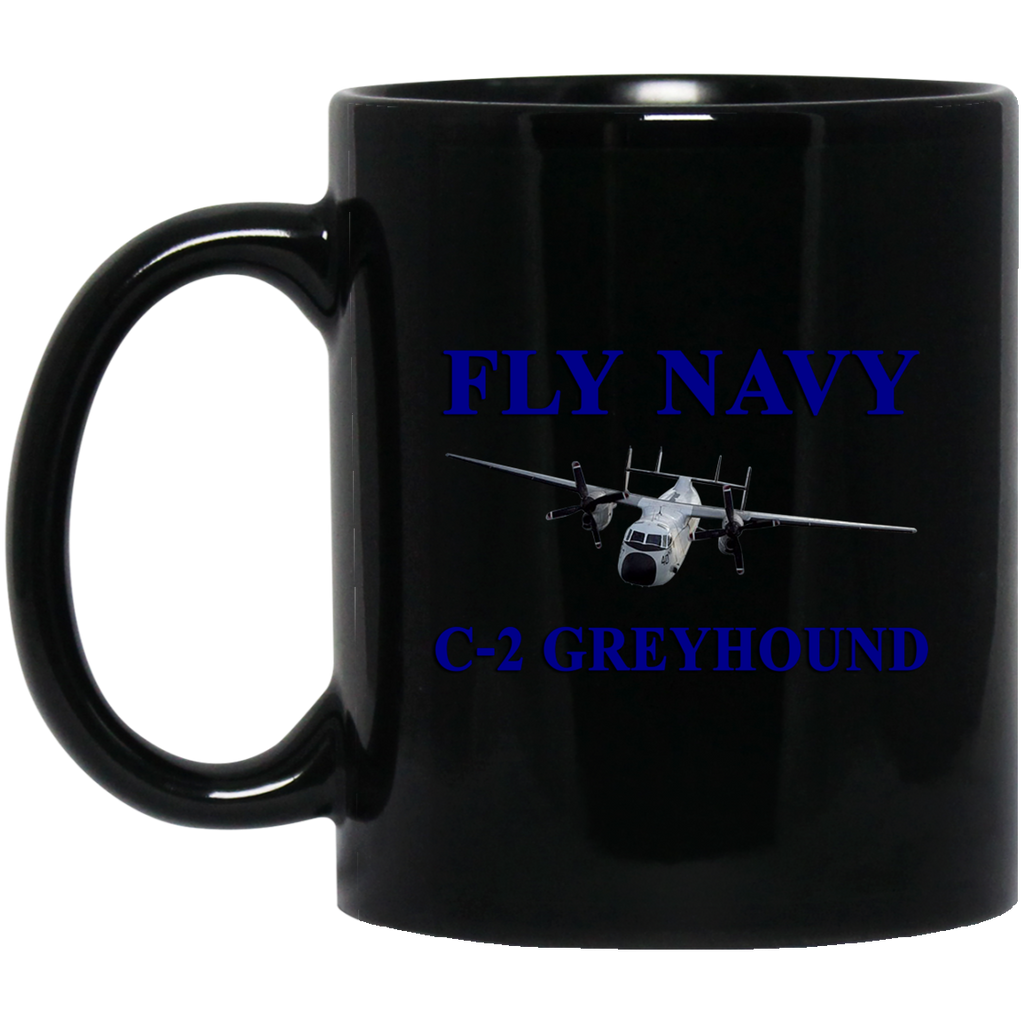 Navy C-2 1 Black Mug - 11oz