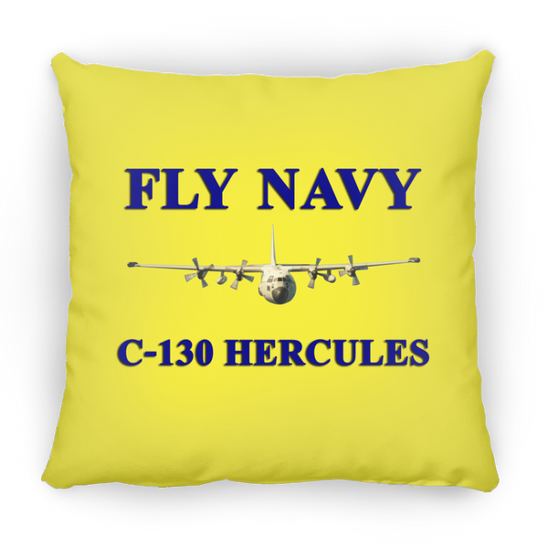 Fly Navy C-130 1 Pillow - Square - 14x14