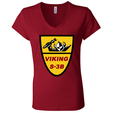 S-3 Viking 1 Ladies Jersey V-Neck T-Shirt