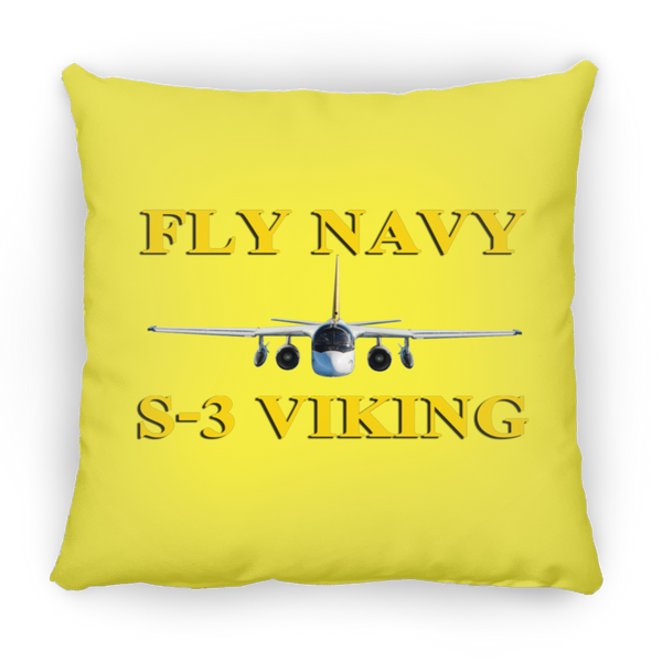 Fly Navy S-3 3 Pillow - Square - 16x16