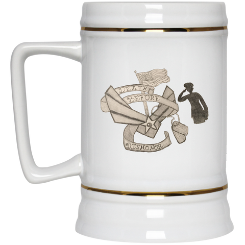 Death Before Dishonor Beer Stein - 22 oz