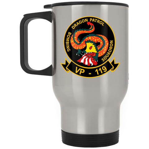 VP 119 Silver Stainless Travel Mug