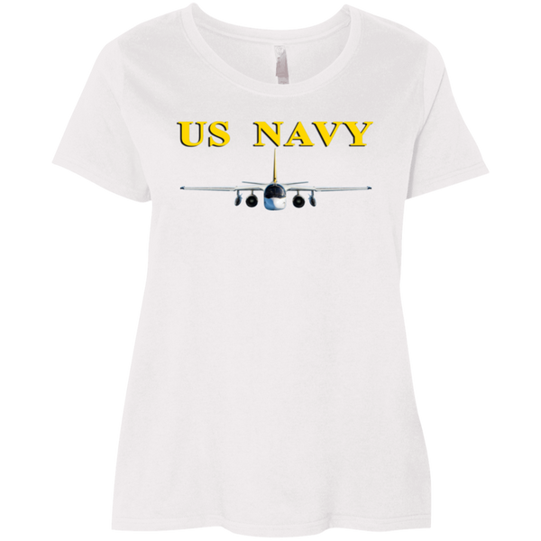 US Navy S-3 4 Ladies' Curvy T-Shirt