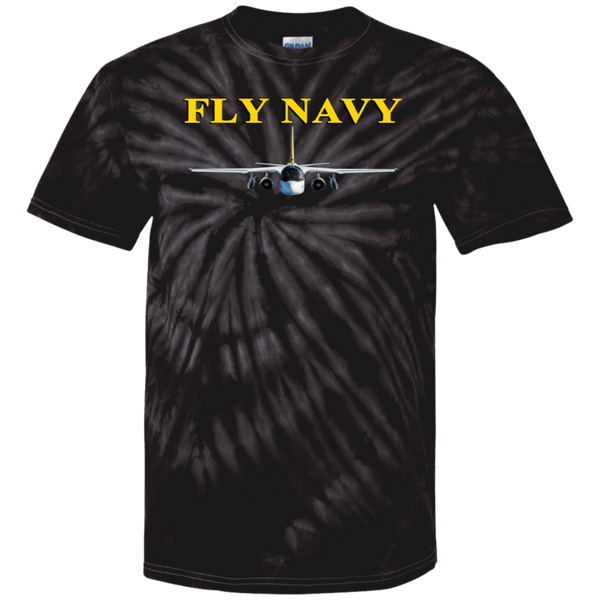 Fly Navy S-3 4 Cotton Tie Dye T-Shirt