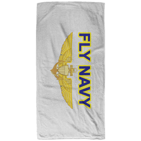 Fly Navy Aviator Bath Towel - 32x64