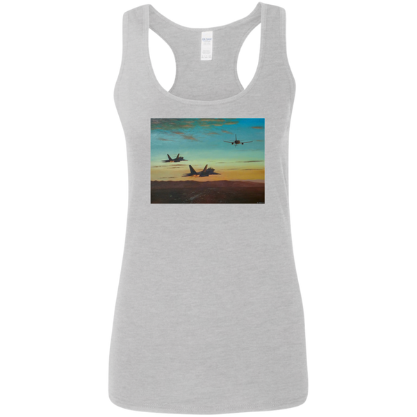 Time To Refuel Ladies' Softstyle Racerback Tank