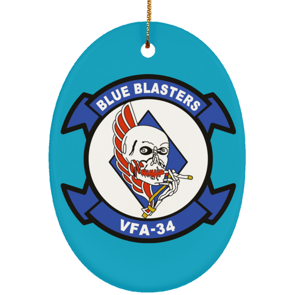 VFA 34 2 Ornament Ceramic - Oval