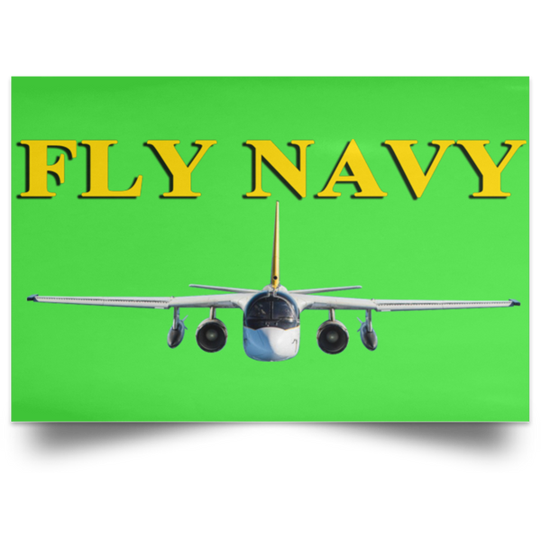 Fly Navy S-3 4 Poster – Landscape