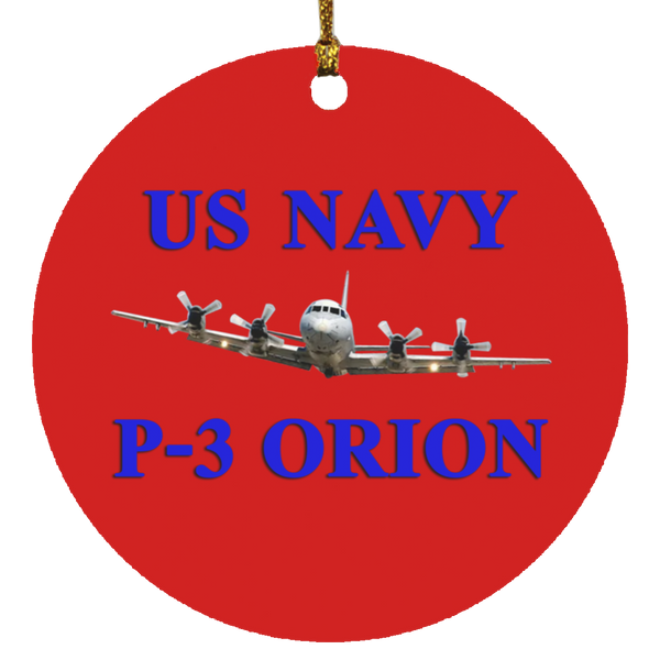 US Navy P-3 1 Ornament Ceramic - Circle