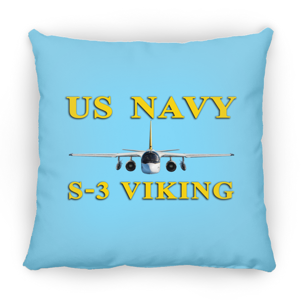 US Navy S-3 3 Pillow - Square - 14x14