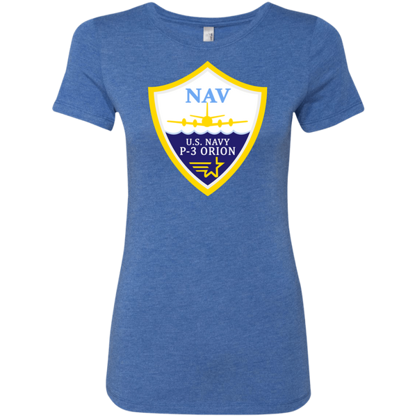 P-3 Orion 3 NAV Ladies' Triblend T-Shirt