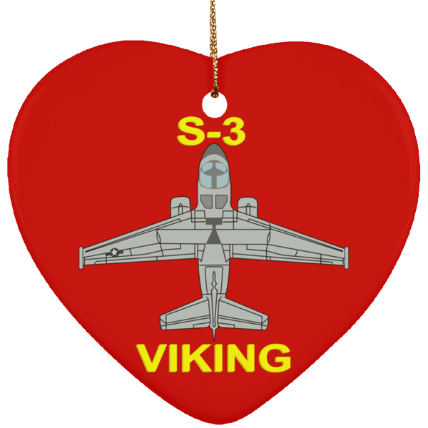 S-3 Viking 11 Ornament - Heart