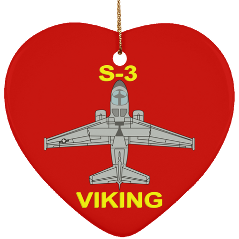 S-3 Viking 11 Ornament - Heart