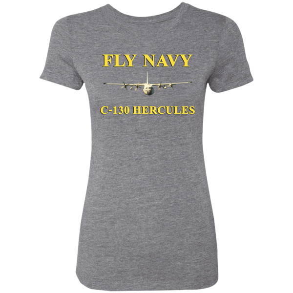 Fly Navy C-130 3 Ladies' Triblend T-Shirt