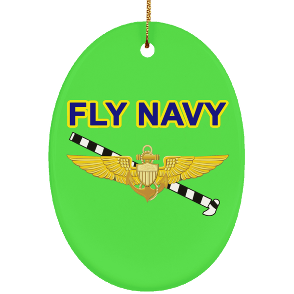 Fly Navy Tailhook 1 Ornament - Oval