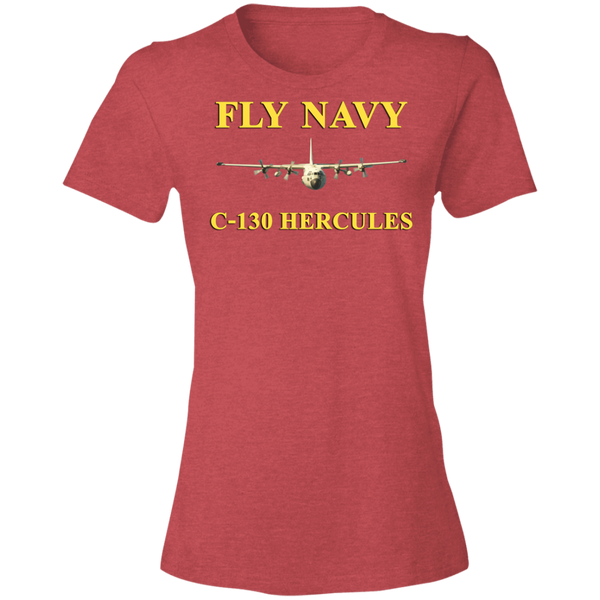 Fly Navy C-130 3 Ladies' Lightweight T-Shirt