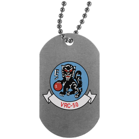 VRC 50 3 Dog Tag - Silver