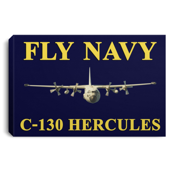 Fly Navy C-130 3 Canvas -  Landscape .75in Frame