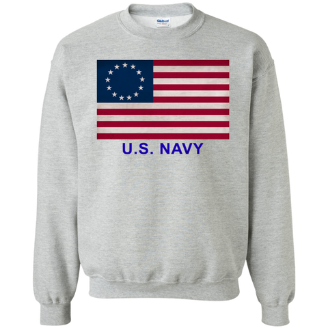 Betsy Ross USN 1 Crewneck Pullover Sweatshirt