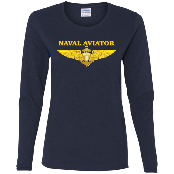 Aviator 2 Ladies' Cotton LS T-Shirt