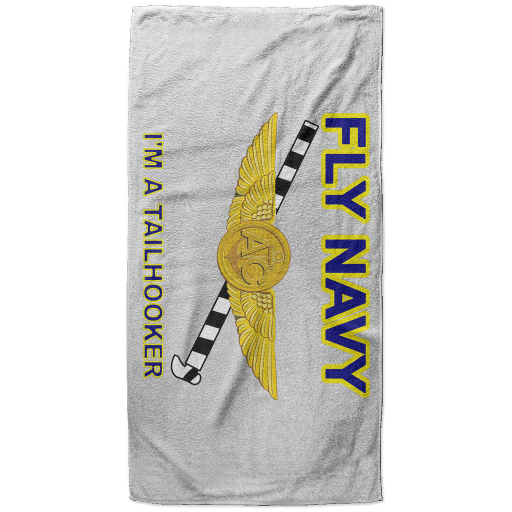 Fly Navy Tailhooker 2 Beach Towel - 37x74