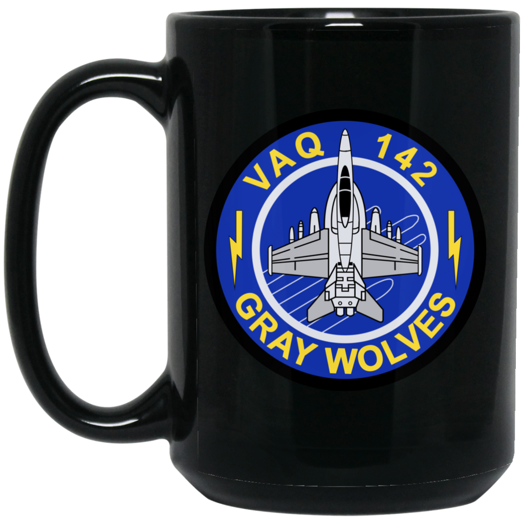 VAQ 142 5 Black Mug - 15oz