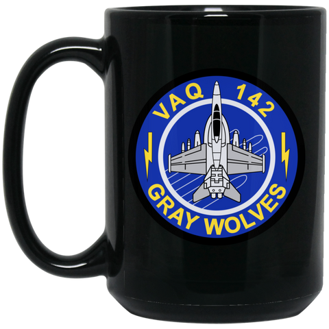 VAQ 142 5 Black Mug - 15oz