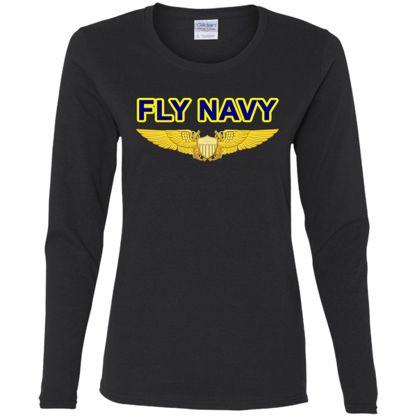 P-3C 1 Fly NFO Ladies' Cotton LS T-Shirt