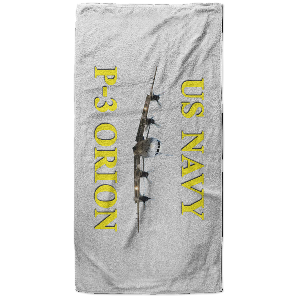 US Navy P-3 3 Beach Towel - 37x74