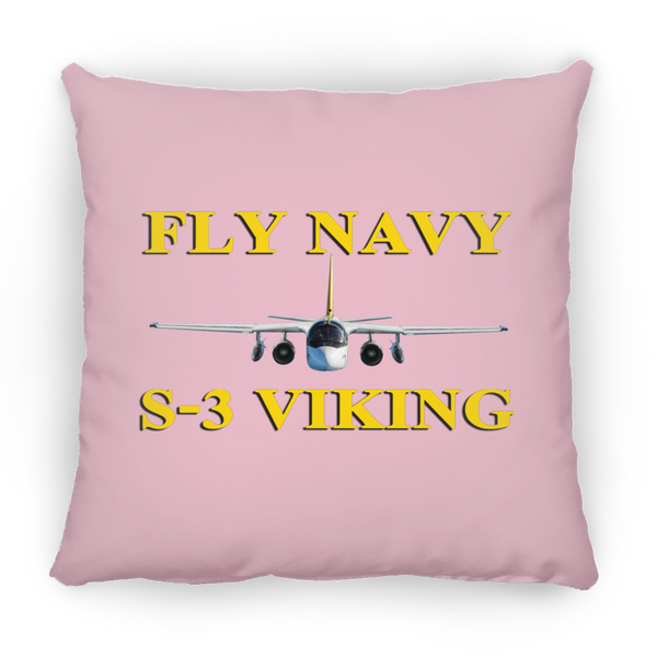 Fly Navy S-3 3 Pillow - Square - 14x14