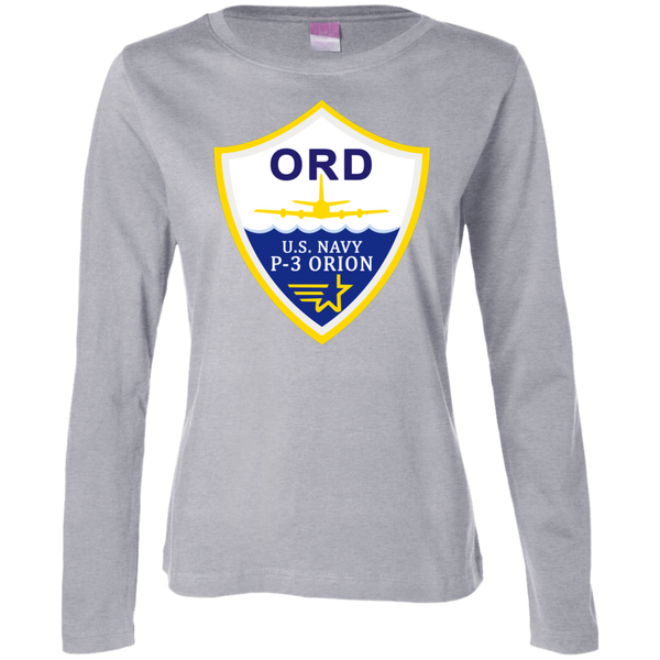 P-3 Orion 3 ORD Ladies' LS Cotton T-Shirt