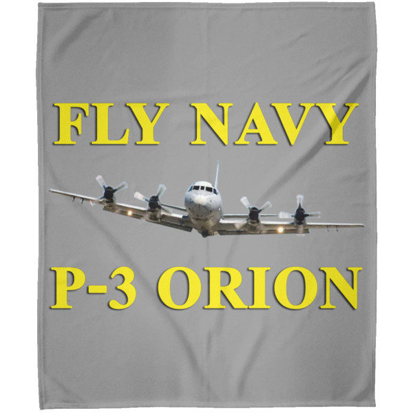 Fly Navy P-3 3 Blanket - Arctic Fleece Blanket 50x60