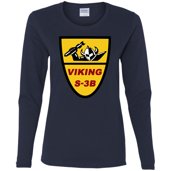 S-3 Viking 1 Ladies' Cotton LS T-Shirt