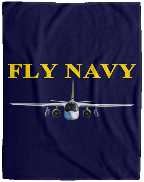 Fly Navy S-3 4 Blanket - Velveteen Micro Fleece Extra Large