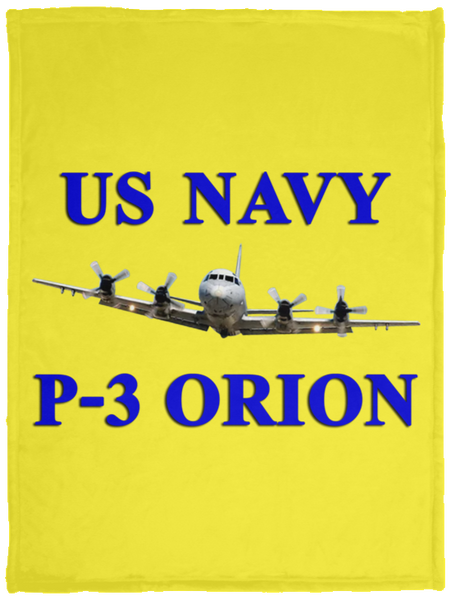 US Navy P-3 1 Blanket - Cozy Plush Fleece Blanket - 30x40