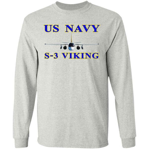 US Navy S-3 1 LS Ultra Cotton T-Shirt