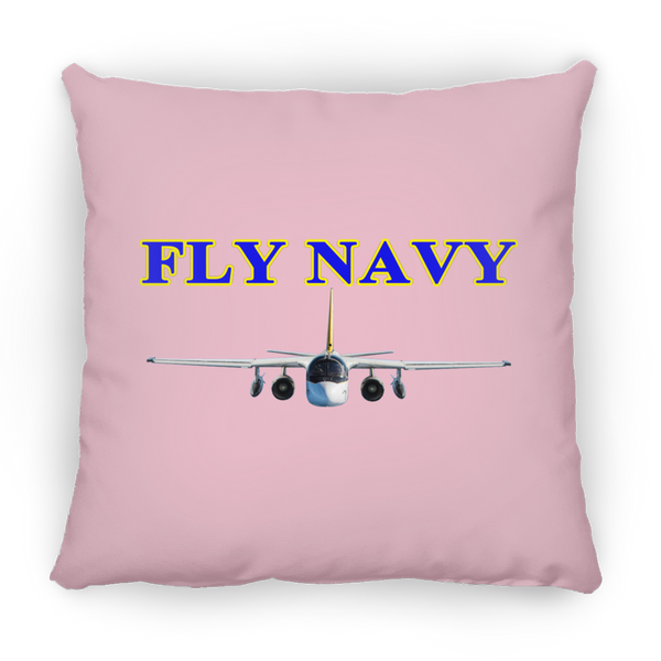 Fly Navy S-3 2 Pillow - Square - 14x14