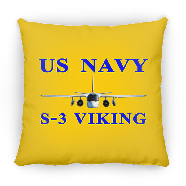 US Navy S-3 1 Pillow - Square - 16x16