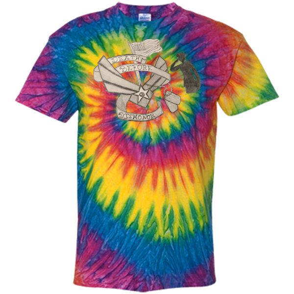 Death Before Dishonor Customized 100% Cotton Tie Dye T-Shirt